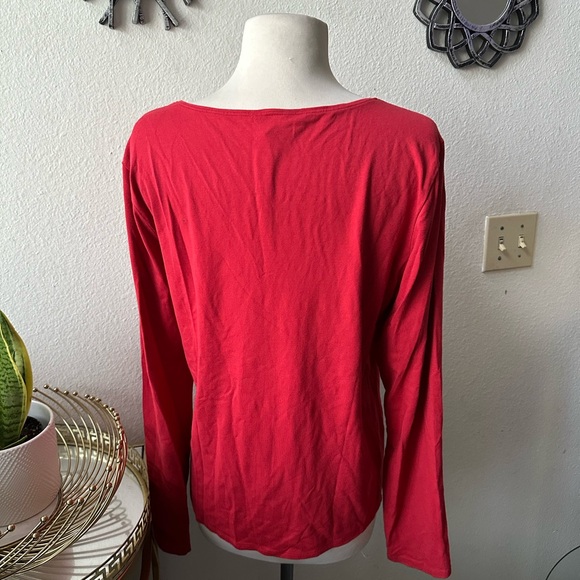 Eileen Fisher long sleeve top Sz M basic colorful - Picture 2 of 4